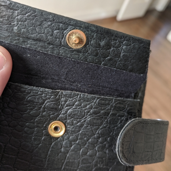 Vintage wallet black alligator skin - Picture 5 of 8